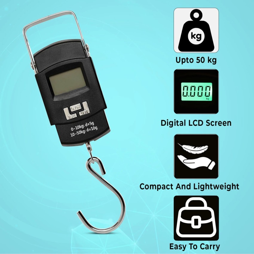 Weighing your Luggage with Electronic Portable Hook Type Digital