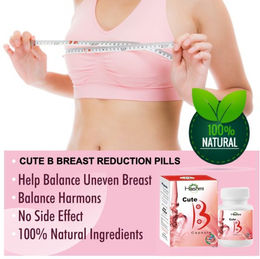 Hashmi Cute B Capsules reduces heavy breasts and gives you a cup size  naturally  Ayurvedic capsule to reduce breast size Price in India - Buy  Hashmi Cute B Capsules reduces heavy