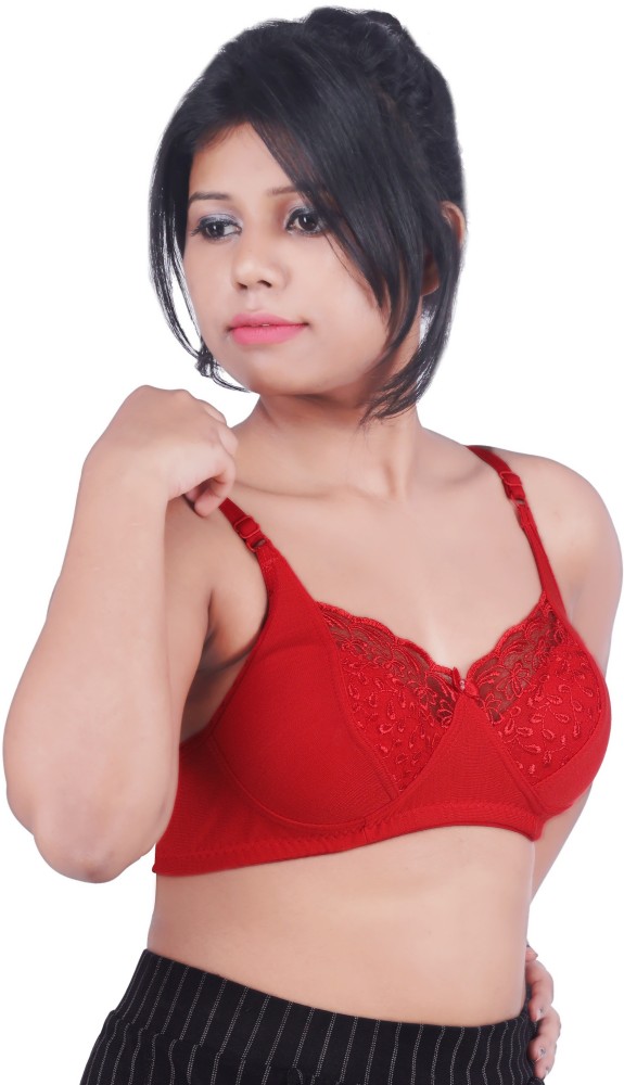 RED & PINK FANCY PADDED BRAS (PACK OF 2 COMBO BRAS)