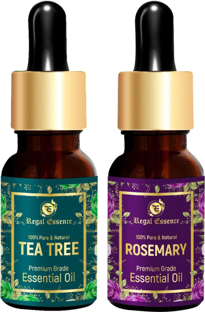 Tea Tree and Rosemary Essential Oil Combo Pack.