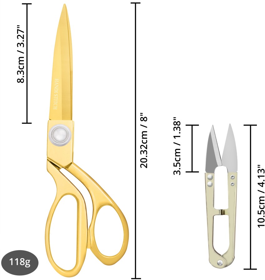 10.5'' Gold Fabric Scissors Stainless Steel sharp Tailor Scissors clothing  scissors Professional Heavy Duty Dressmaking Shears Sewing Tailor 