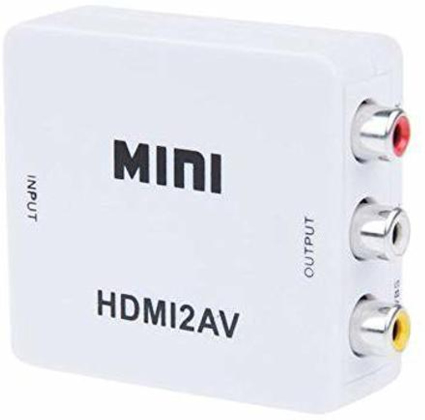 viaxos TV out Cable MINI HDMI2AV HD Video Converter White For TV
