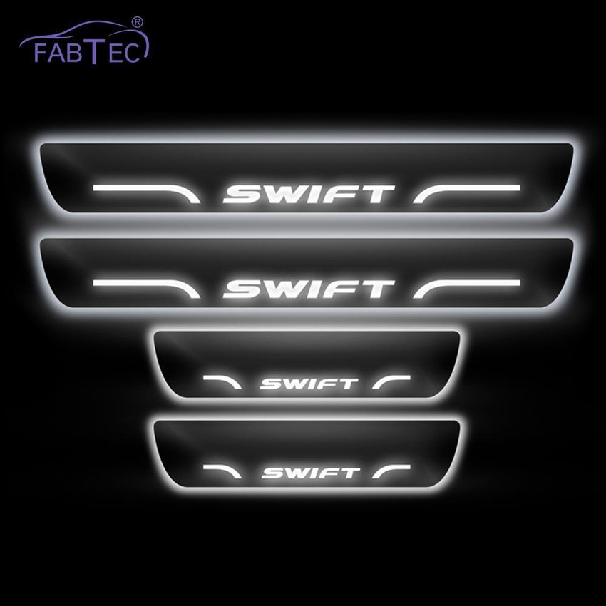Led car shop door sill