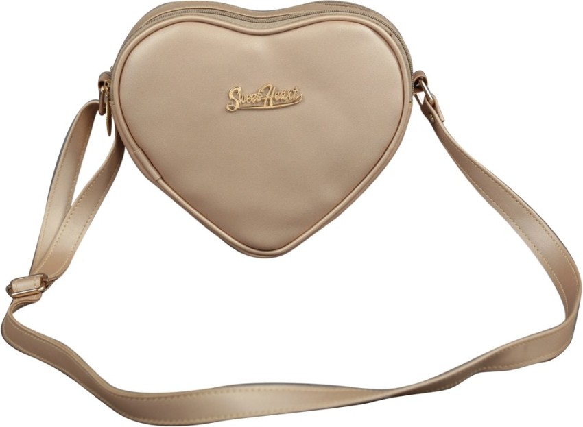 SWEET HEART Beige Sling Bag Dil Design Sling Bag Beige - Price in