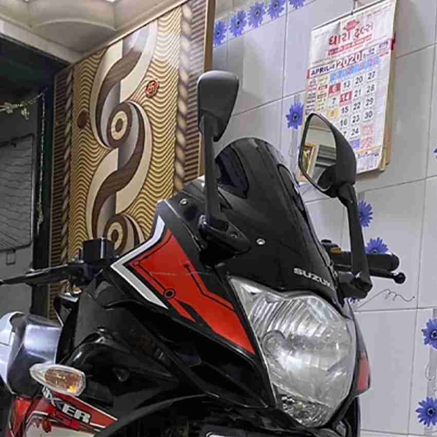 Ride Adventure Suzuki Gixxer Black Visor Bike Headlight Visor