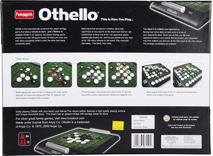 FUNSKOOL Othello Strategy & War Games Board Game - Othello . shop for  FUNSKOOL products in India. Toys for 8 - 15 Years Kids.