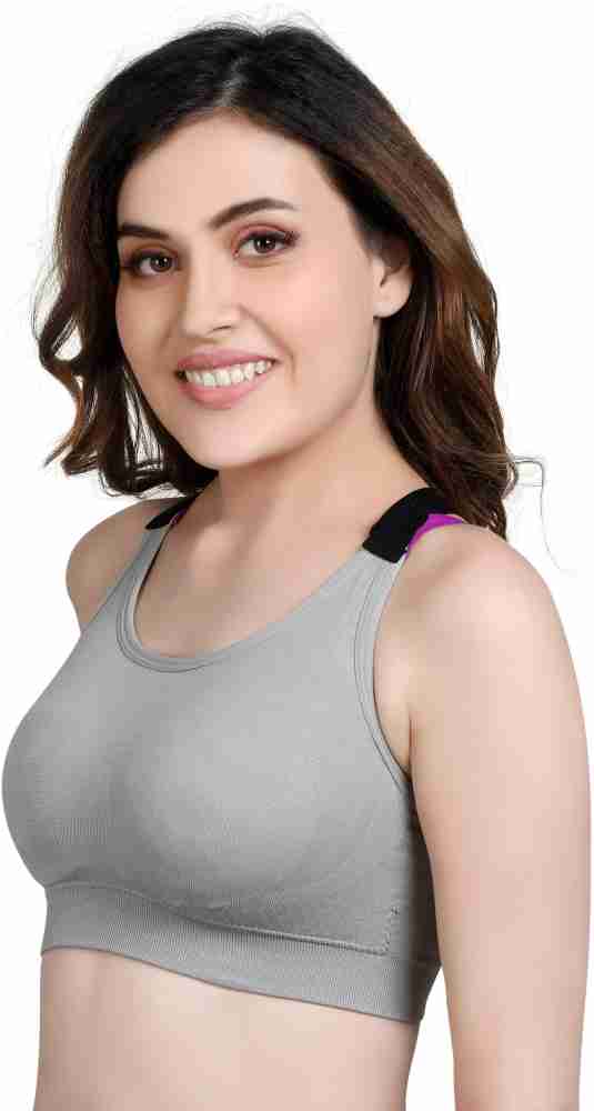 Buy Shoppy Villa Women's Polyamide, Nylon Spandex Lightly padded Wired  Sports Bra (1583 black_Black_Free Size) Online In India At Discounted Prices