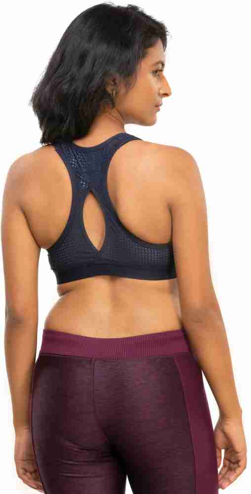 Buy online Navy Blue Color Block Minimizer Bra from lingerie for Women by  Clovia for ₹300 at 50% off