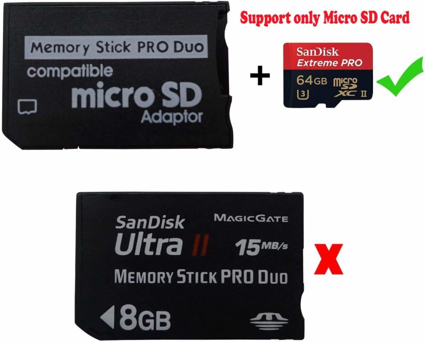 Memory Stick Pro Duo PSP Memory Card - Quality Brands Lexar Sony