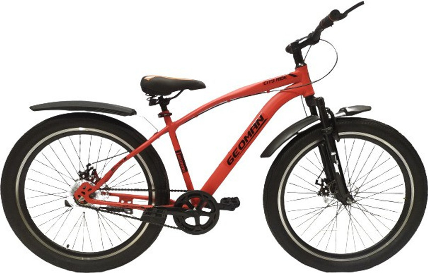Geoman Ranger Sport 26T Bicycle Single Speed Cycle Dual Disc Brake