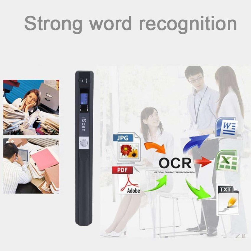 microware A4 Document Scanner Handheld for Photo, Receipt, Books