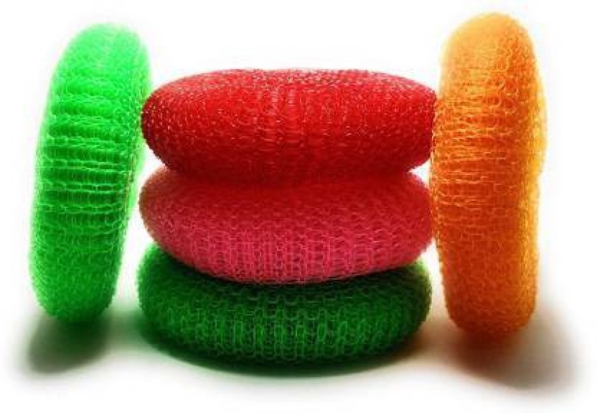 Plastic Dish Scrubbers for Dishes Plastic Pot round Scrubber Scouring Pad  Nylon