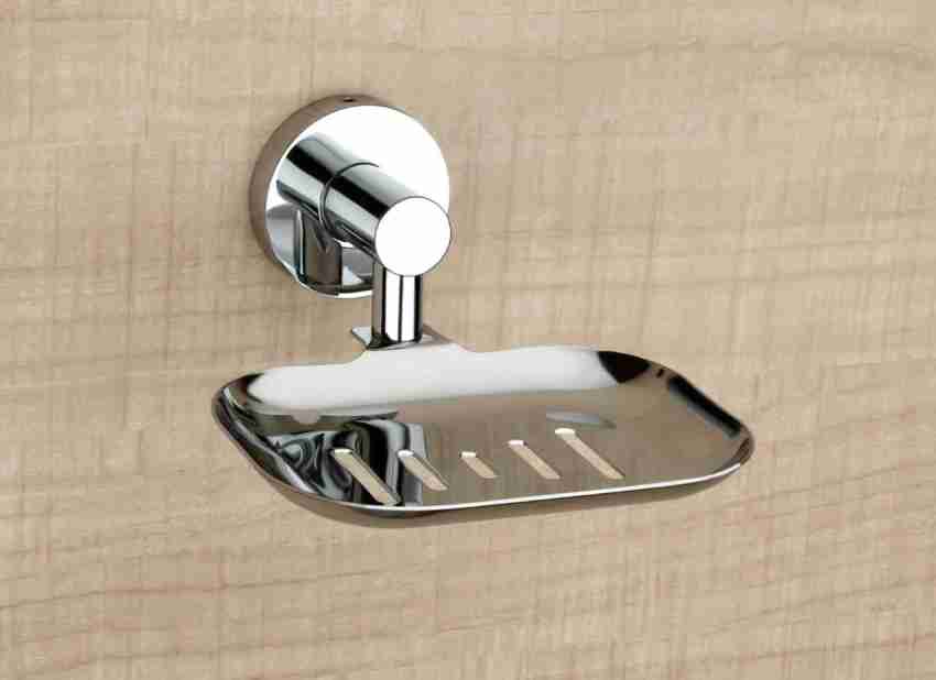 Double Soap Dish Shower Stainless Steel Wall Mounted Bar Holder