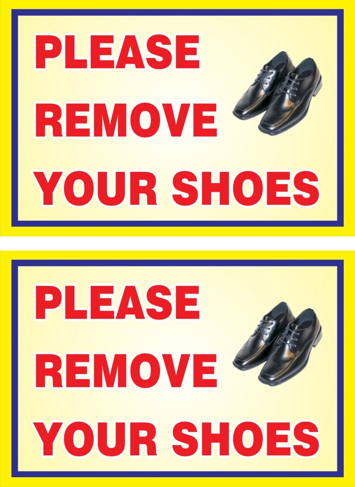 Please Remove Your Shoes Your Comfort Is Meaningle Poster | Zazzle
