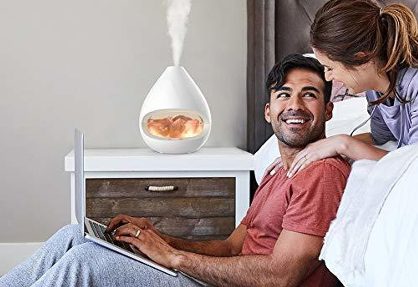 Salt rock top lamp diffuser