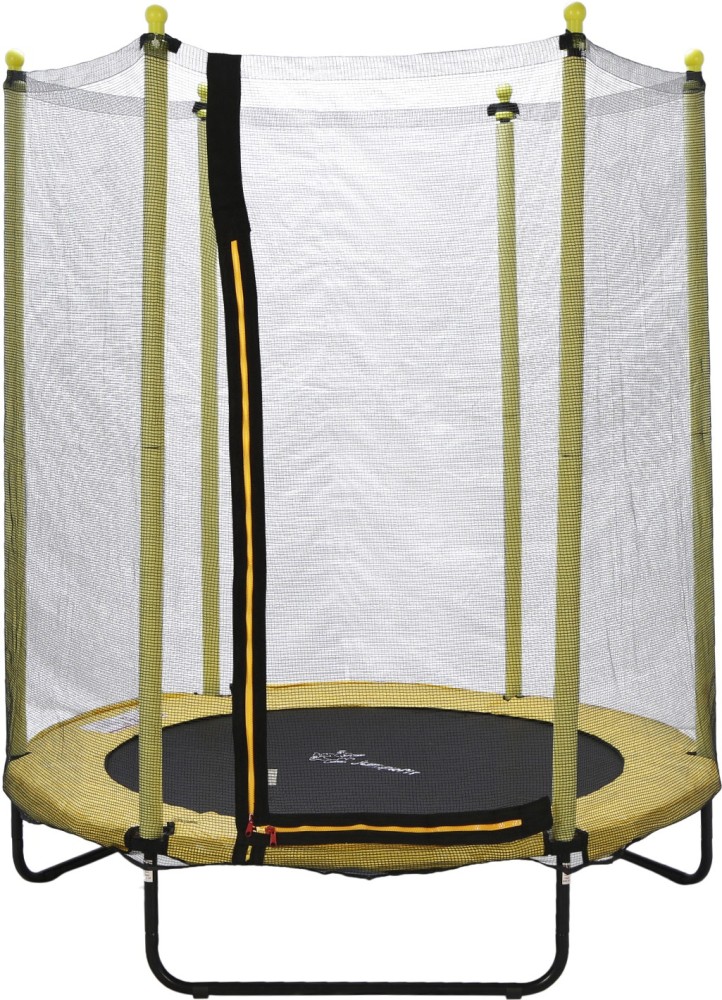 Foldable trampoline 2024 with enclosure