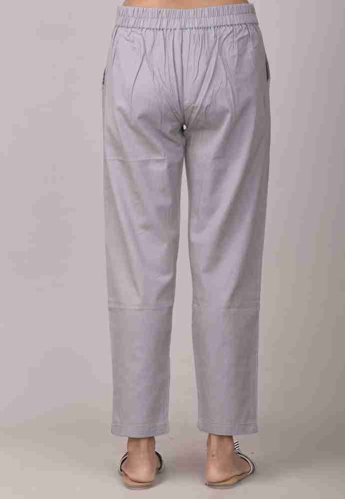 Satrang Collection Regular Fit Women White Trousers - Buy Satrang
