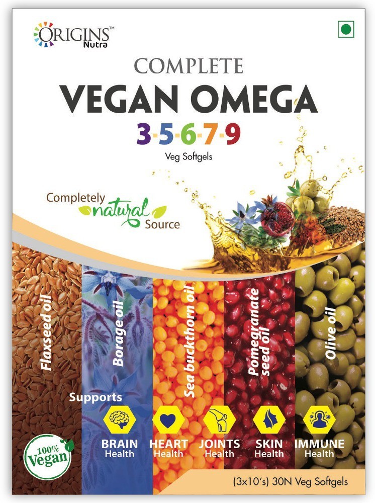 Origins Nutra Complete Vegan Omega 3 5 6 7 9 1000mg 30 Veg