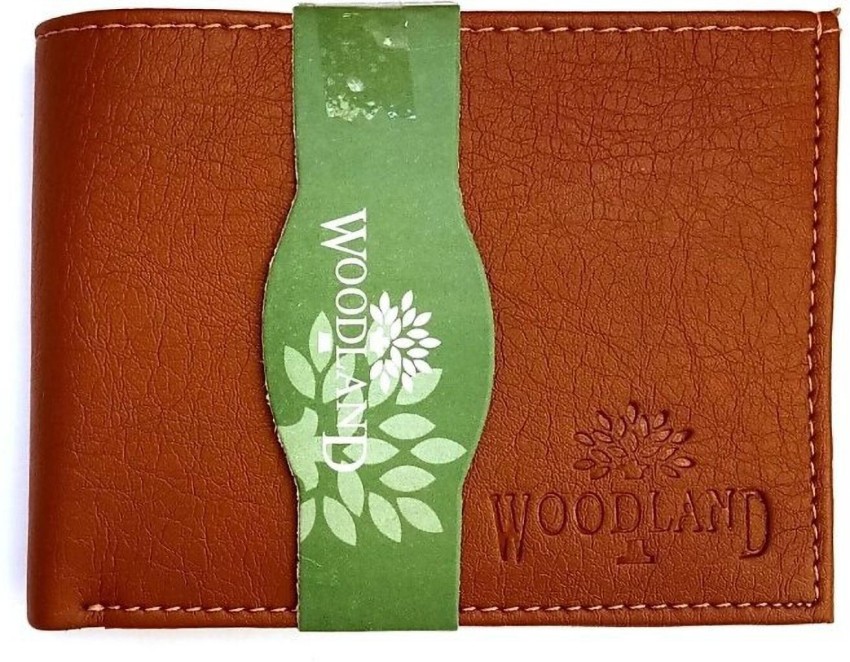 WOODLAND Men Tan Artificial Leather Wallet Tan Price in India