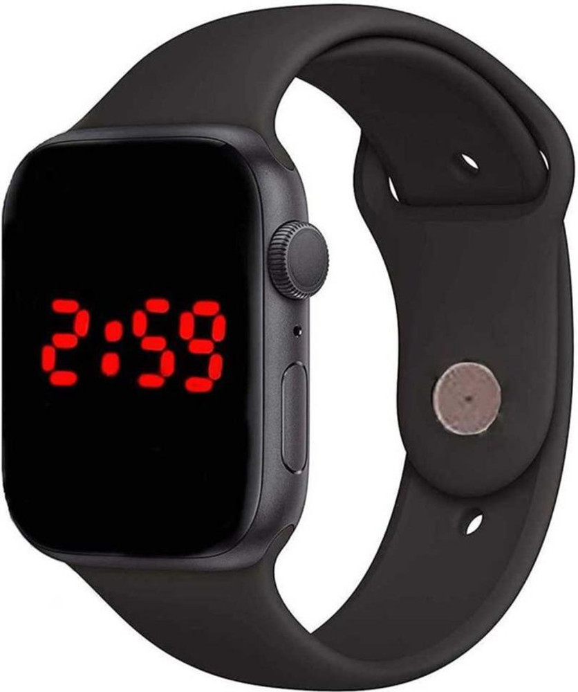 Digital watch 2025 silicone rubber band