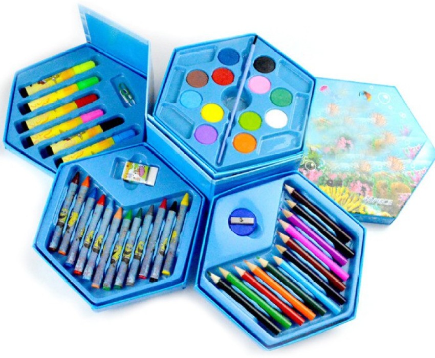 KOKEE TOYS 46 Pieces Coloring Color Set kit for Kids - 46 Pieces