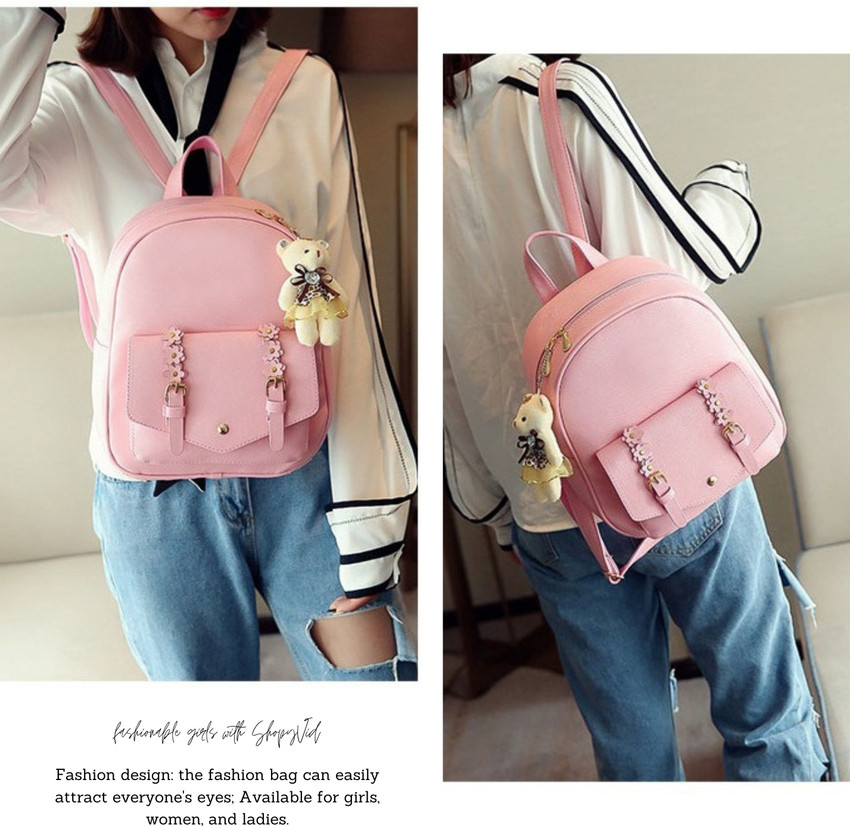 Designer pink backpack shop