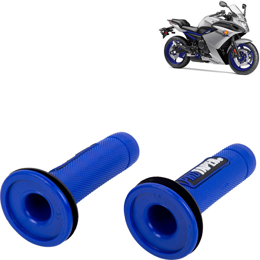 aksmit Anti Slip Motorcycle Grip Cover 7 8 Inch Handle Grip Blue