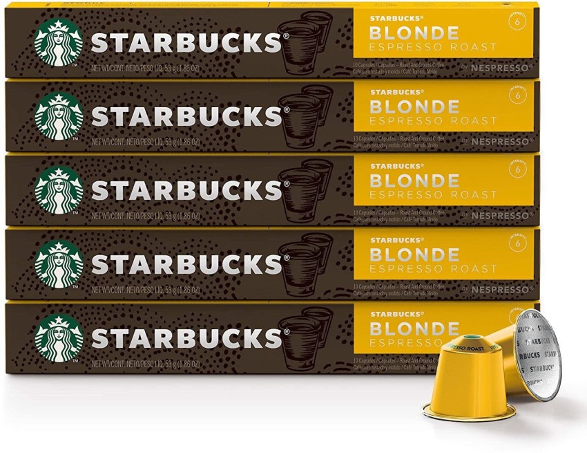 Nespresso Starbucks Espresso Dark Roast Coffee Capsules Price - Buy Online  at ₹1050 in India