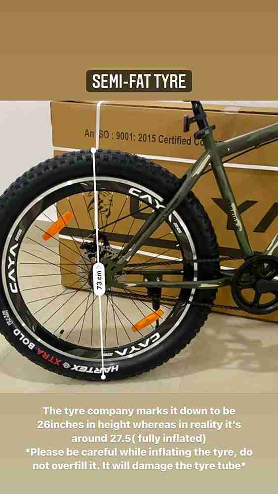 CAYA WARRIOR26BLACK 27.5 T Fat Tyre Cycle Price in India Buy CAYA WARRIOR26BLACK 27.5 T Fat Tyre Cycle online at Flipkart