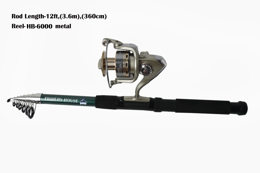 fisheryhouse 3.6M-HB-6S 12ft-HB-6S Multicolor Fishing Rod Price in India -  Buy fisheryhouse 3.6M-HB-6S 12ft-HB-6S Multicolor Fishing Rod online at