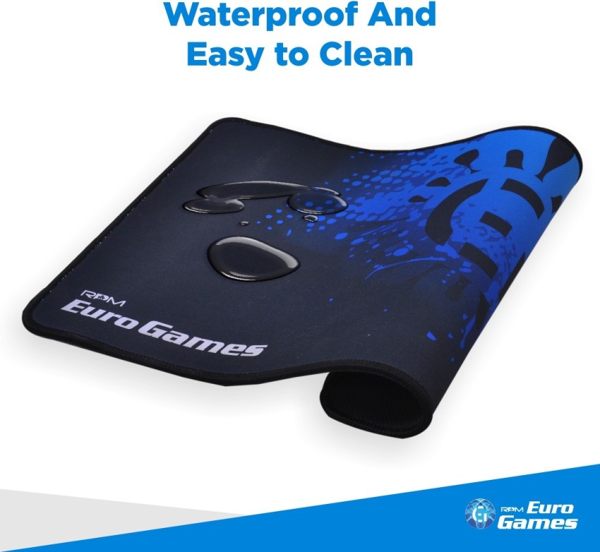 RPM Euro Games Gaming Mouse Pad 350 x 250 x 4 mm with Stitched Edges,  Premium-Textured Mouse Mat, Non-Slip Water Resistant Rubber Base Mousepad -  RPM Euro Games 