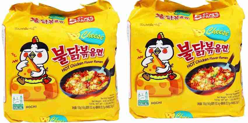 Samyang Hot Chicken Spicy Ramen Noodle Assorted Mix Buldak (Pack of 10)