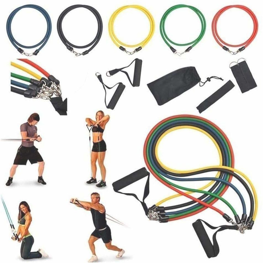 UV Exim 11 PCS Fitness Gym Bands Set Fitness Rope Pull Exercise Workout Yoga Resistance Tube Buy UV Exim 11 PCS Fitness Gym Bands Set Fitness Rope Pull Exercise Workout Yoga