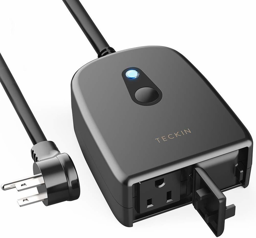 Teckin Outdoor Smart Plug Outdoor Wi Fi Outlet with 2 Sockets