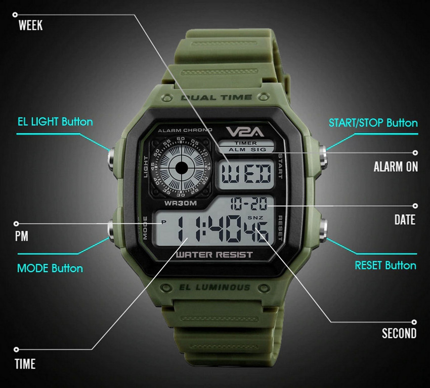 El luminous watch hot sale price