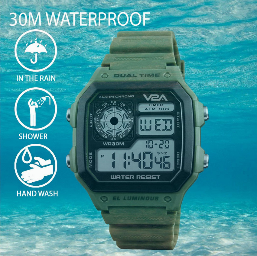 Small waterproof on sale digital watch