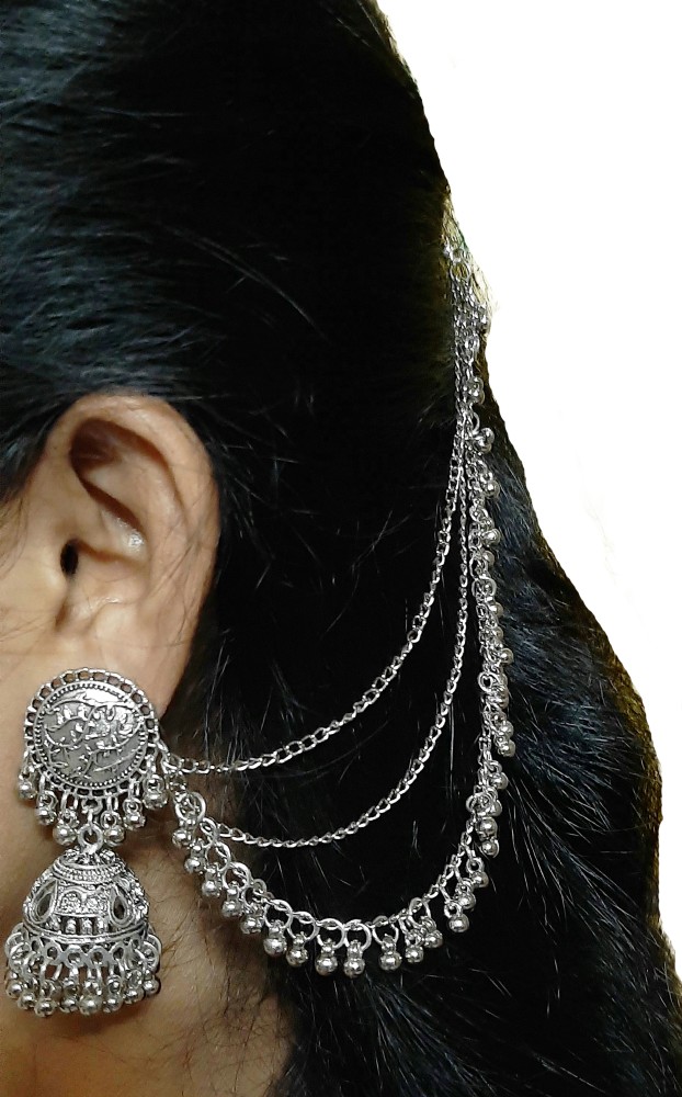 Jhumka on sale ear chain