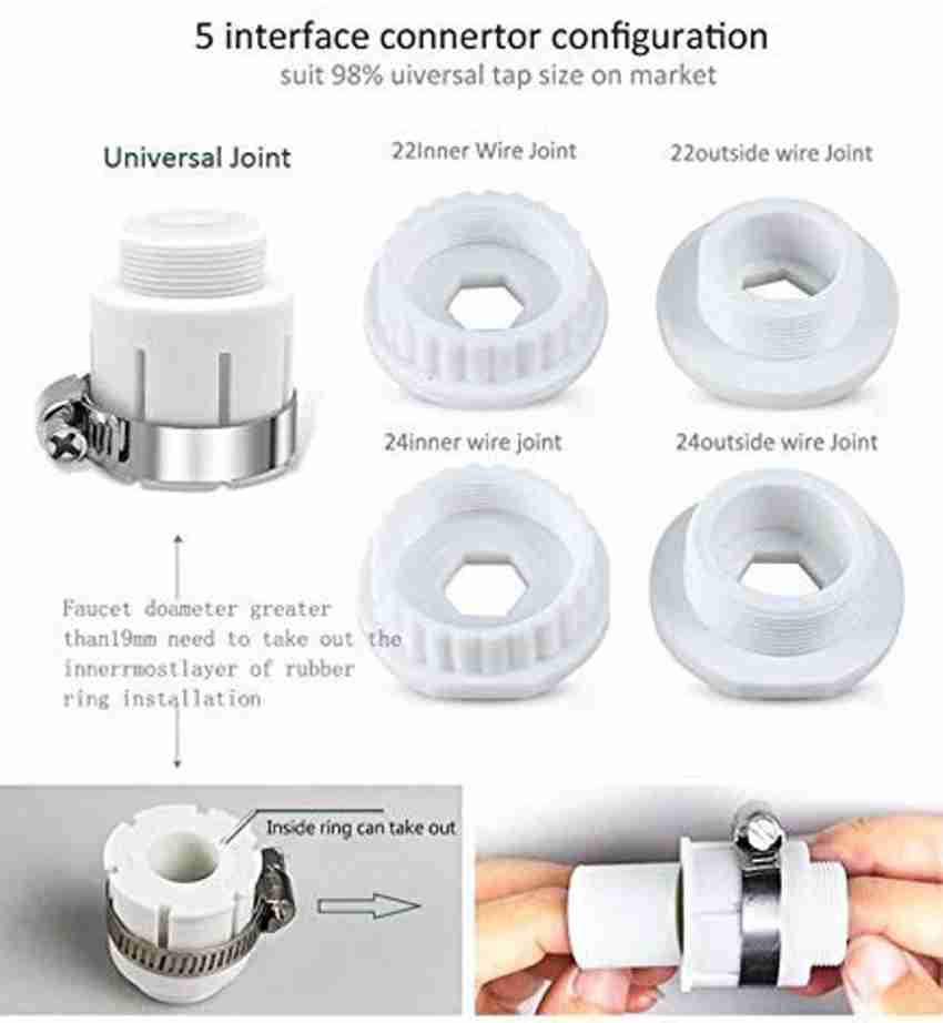 Faucet Water Filter,Universal Interface Faucet Filter Kitchen Home Water  Purification Universal Water Saving Water Filter,Faucet Water Filter for