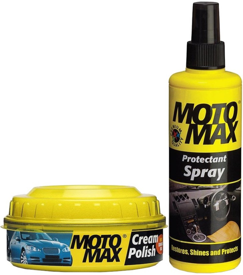 Motomax Car Grooming Kit-Cream Polish,Car Shampoo,Rubbing Compound Shiner  Polish