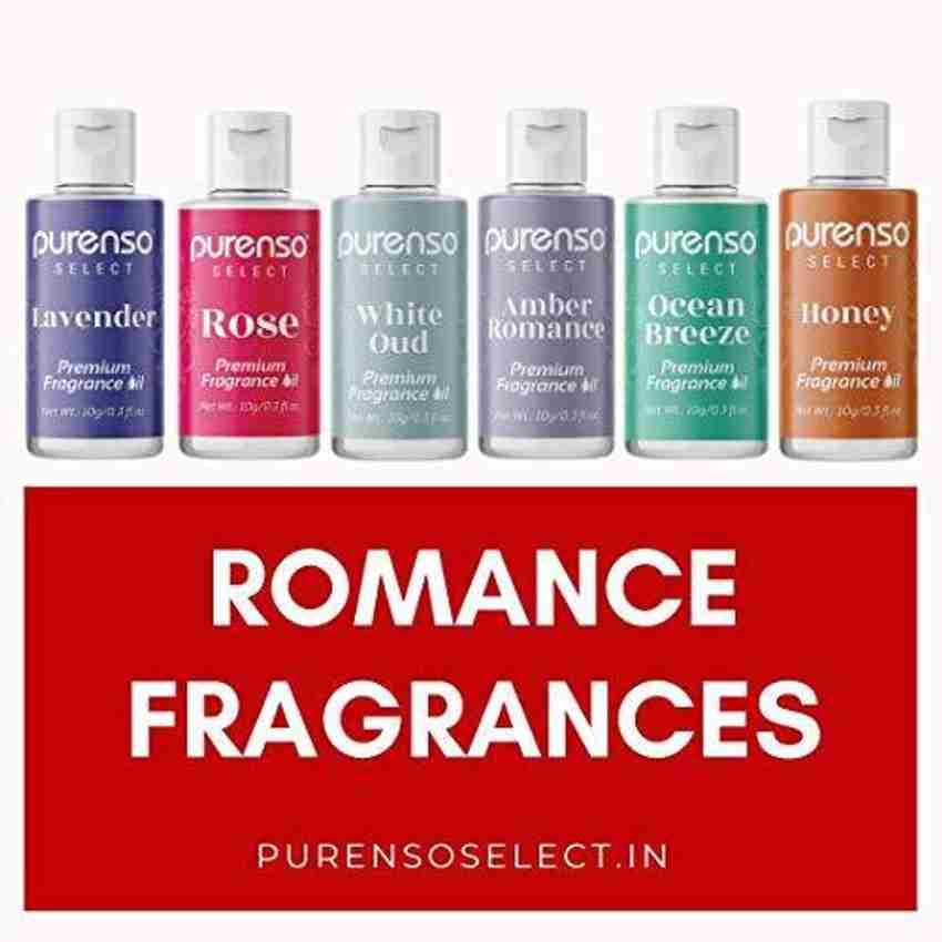 PURENSO Select Set of Romance Scent of 6 Premium Fragrance Oil For