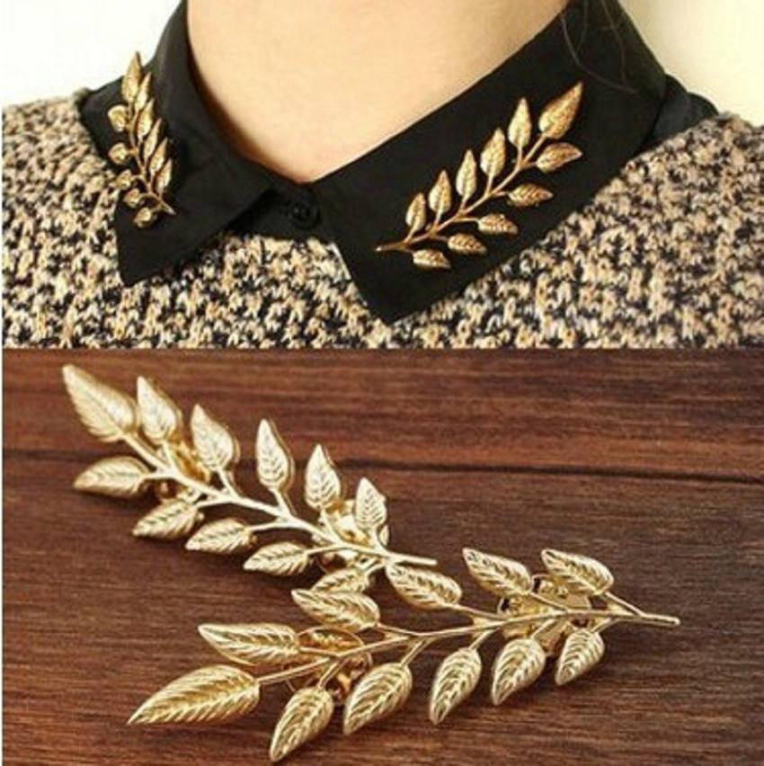 Vorra Fashion Leaf Shape Brooch Shirt Collar Pin For Men s and Women s Brooch Price in India Buy Vorra Fashion Leaf Shape Brooch Shirt Collar Pin For Men s and Women s Brooch online