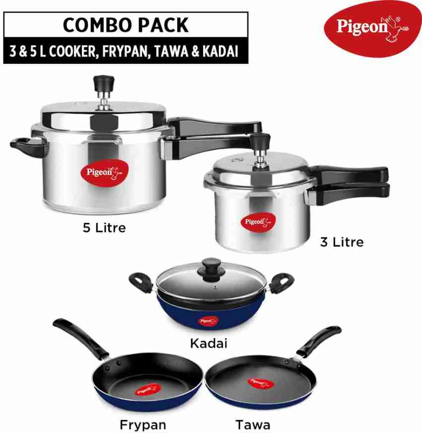 Pigeon Nonstick Skillet - 8 - Small Portable Frying Pan - Scratch Res –  Vedic Satvic