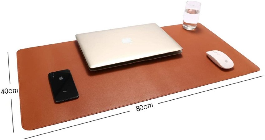 Dhruv Mart Leather Desk Pad Protector,Mouse Pad,Office Desk Mat, Non-Slip  PU Leather Desk Blotter,Laptop Desk Pad,Waterproof Desk Writing Pad for