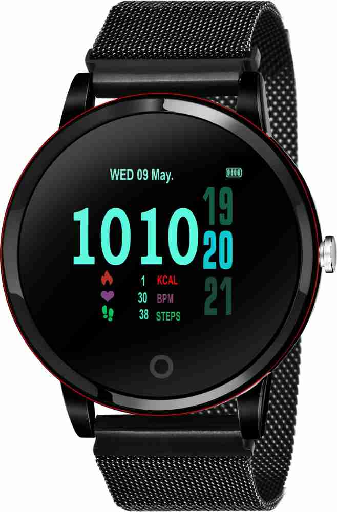 Mytrack Round Smart Watch IP Polish BLACK Smartwatch Price in