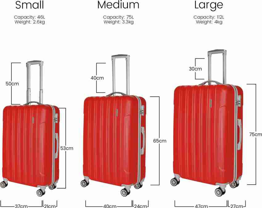 SECRETDEN Set of 3 Trolley Bags for Luggage. Hard Shell 20 Inch 24 Inch 28 Inch Purple Trolley Bag. Suitcases with 4 Wheels Light Weight 55 cms 65 cm 75 cm Cabin