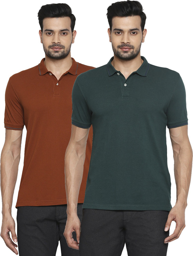 Byford by Pantaloons Solid Men Polo Neck Brown Blue T Shirt Buy Byford by Pantaloons Solid Men Polo Neck Brown Blue T Shirt Online at Best Prices in India Flipkart