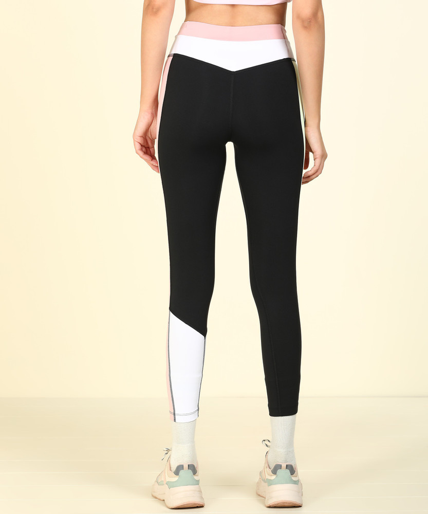NIKE Color Block Women Black Tights Buy NIKE Color Block Women