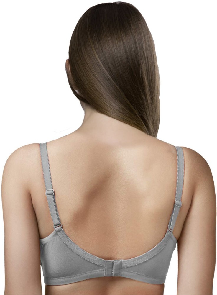 Buy Trylo Touche Woman Soft Padded Full Cup Bra - Dove -Grey Online