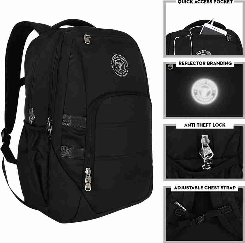 Urban tribe shop black laptop backpack