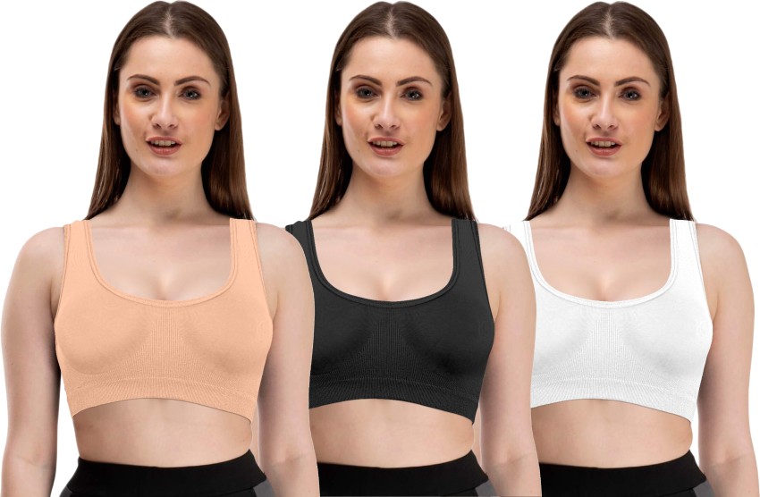 Mysha Sports Bra for Women & Girls, Cotton Non-Padded Full